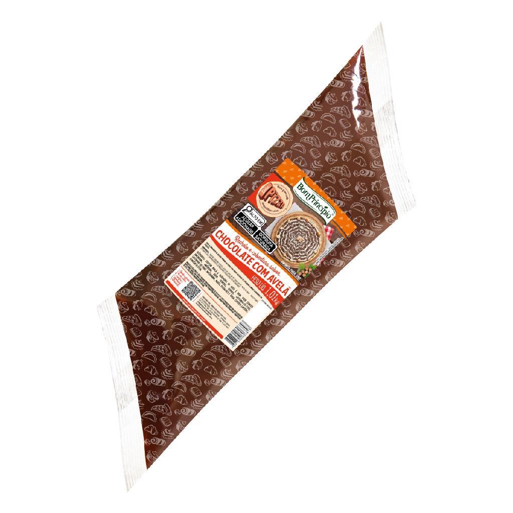 Recheio forneável sabor chocolate com avelã bisnaga 1,01kg para pizza doce