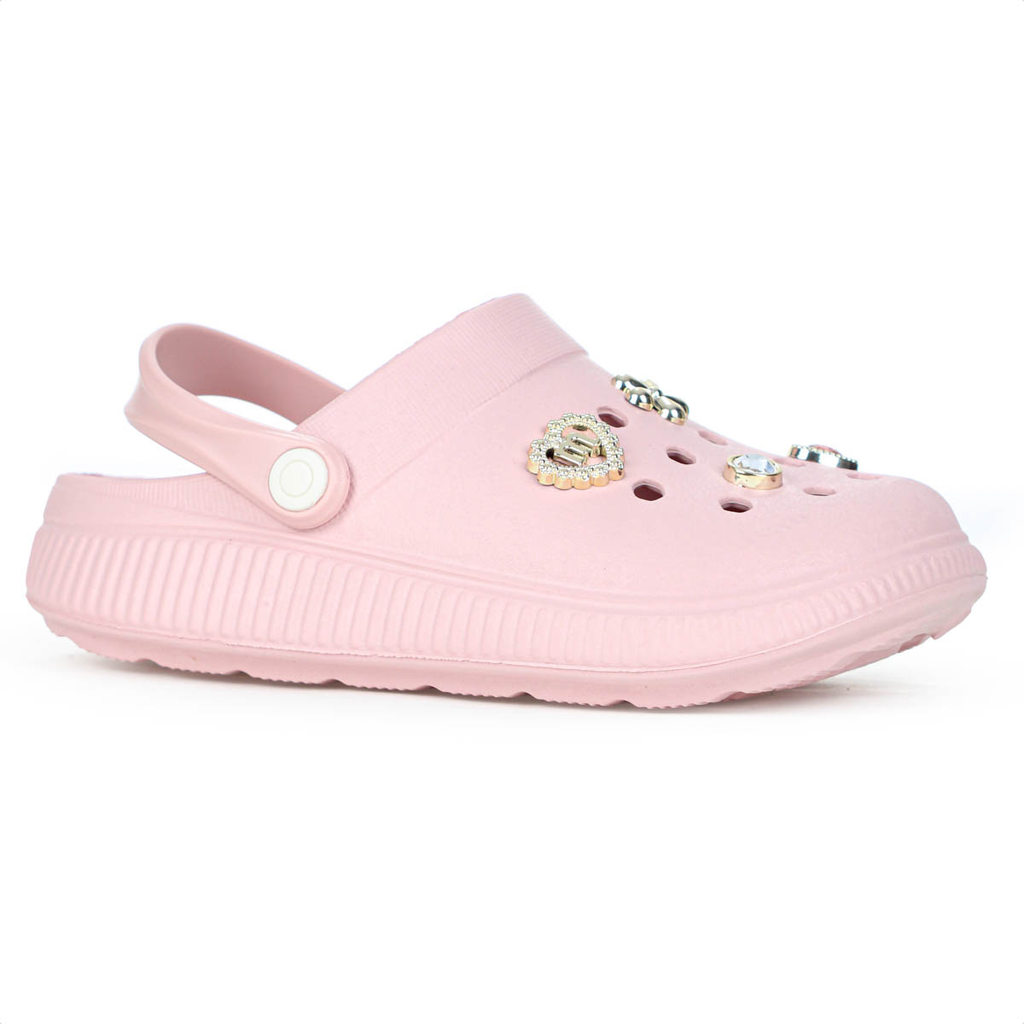 Sandália Babuche Molekinha Clog Rosa Claro - Infantil