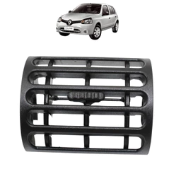 Difusor Ar Lateral Painel Clio 2000 01 02 03 04 Até 2016 Preto