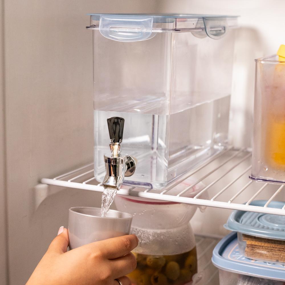 Reservatório Dispenser Geladeira para Água 5,85 L Plasútil em Oferta na Shopee
