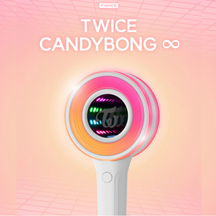 TWICE Official Lollipop Light Stick-Bastão Luminoso De Suporte Para Concerto De 3a Geração