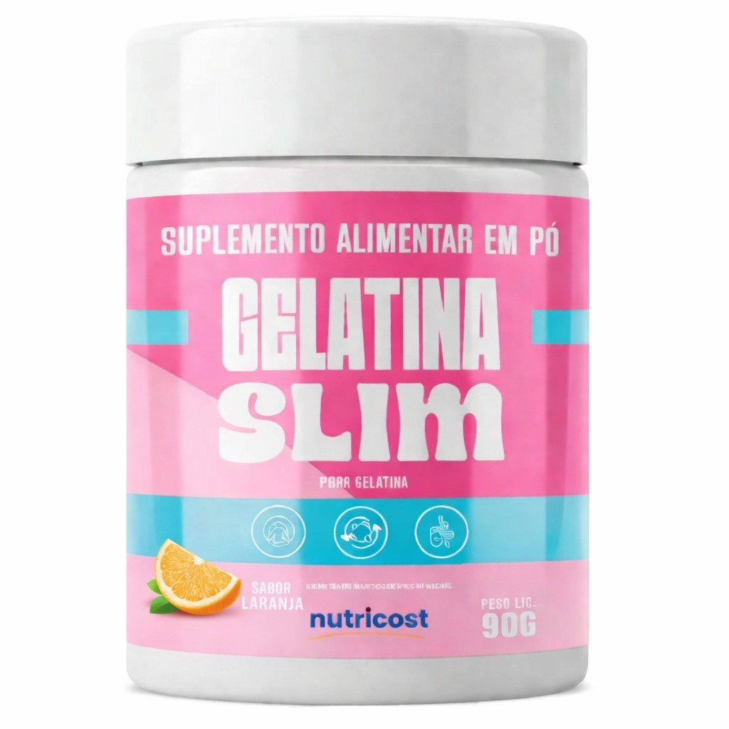 1 Gelatina Slim sabor Laranja 90 g Suplemento Alimentar Original Pronta Entrega Loja Credenciada em Oferta na Shopee