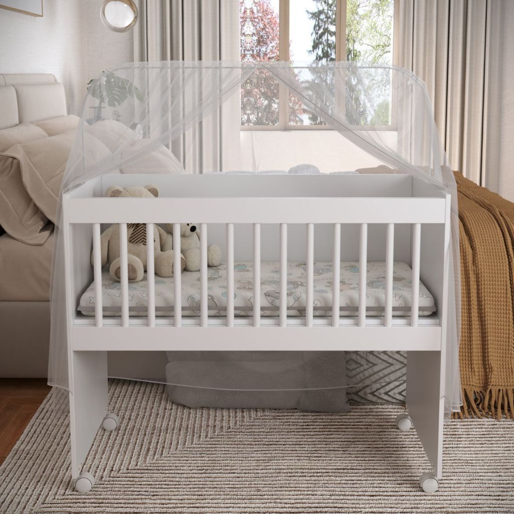 Mini Berço Rubi Moises Multifuncional 5 em 1 Rodinhas Acompanha Colchão Suporte Mosquiteiro em Oferta na Shopee