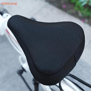 [dddxceeg] Capa 3D Soft Capas De Assento De Bicicleta Ciclismo Silicone Almofada Respirável Confortável