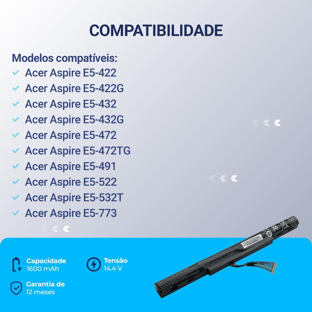 Bateria para Notebook Acer Aspire E5-574-307M em Oferta na Shopee