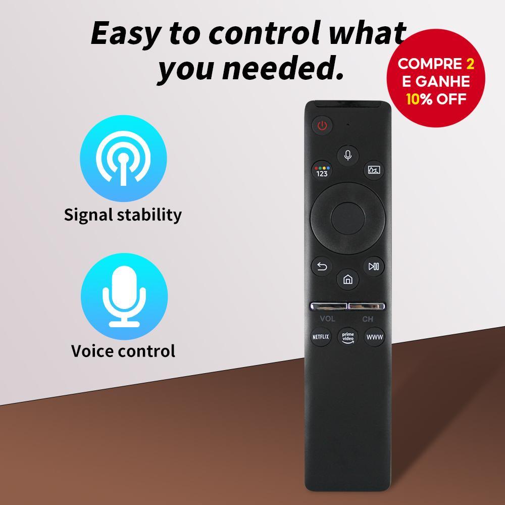  Controle Remoto de Substituição de Voz BN59-01312F para TV Sam*sung, Compatível com Sam*sung QLED LED 4K 8K UHD HDR