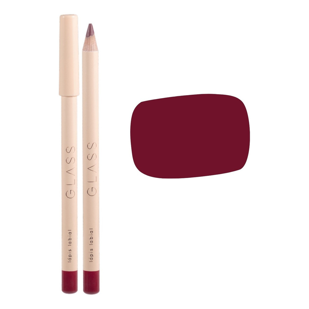 Lapis Batom Contorno Labial Glass Cores Lindas Ruby Rose Cor Ll08