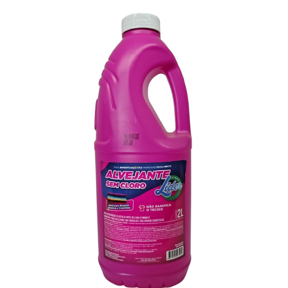 ALVEJANTE SEM CLORO - 2L - IDEAL PARA ROUPAS BRANCAS E COLORIDAS