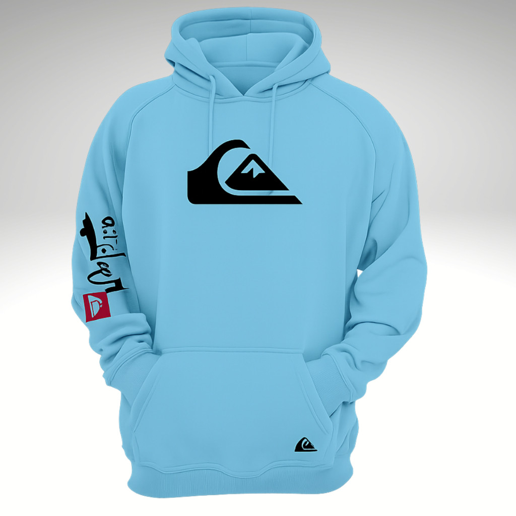 Moletom canguru Capuz Quiksilver blusa de frio casaco flanelado