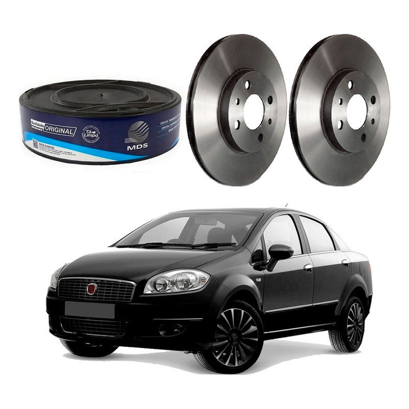 Disco Freio Dianteiro Fiat Linea 1.9 16v 2008 A 2010