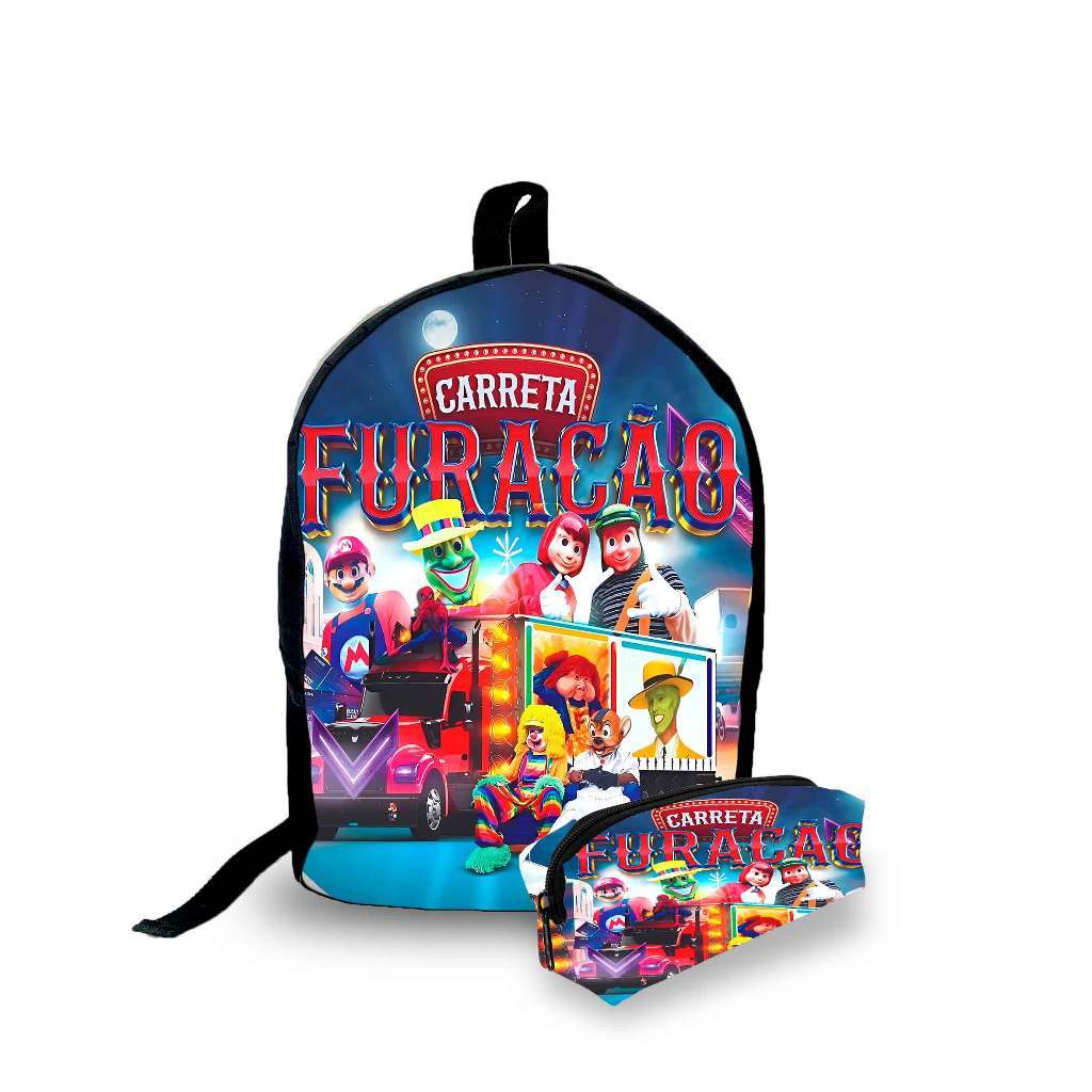 Kit Mochila Urbana + Estojo - Carreta Furacão - Lançamento 2025 em Oferta na Shopee