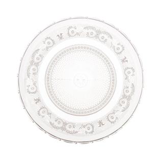 Prato Raso para Bolo Lyor Angel de Vidro 30cm x 30cm x 2.5cm para Mesa Posta Cozinha Decoração Sala Jantar Presente Casa
