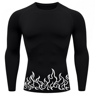 Camiseta Manga Longa Compressão Proteção Uv 50+ Estampada Fogo Fire Gringa em Oferta na Shopee