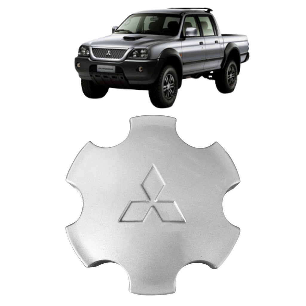 Calota Centro Roda L200 Outdoor Pajero Sport - PRATA