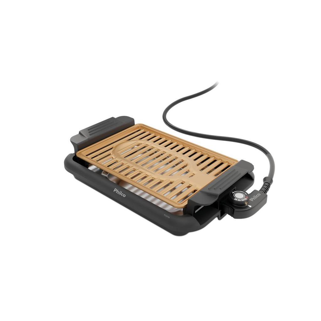 Churrasqueira Elétrica Philco Antiaderente Gold 1200W PCQ10A em Oferta na Shopee