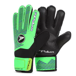 Luva de Goleiro Poker Campo Training Neo Junior Verde e Preto - Infantil
