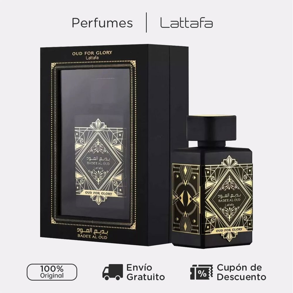 Lattafa Badee Al Oud For Glory Perfume Masculino 100ml EDP Aroma Intenso Original