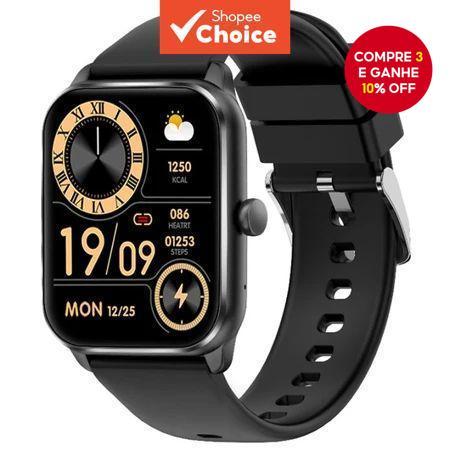  2025 Novo Smartwatch à Prova d'Água T16 Monitor de Frequência Cardíaca Esportivo Smartwatch Android Bluetooth