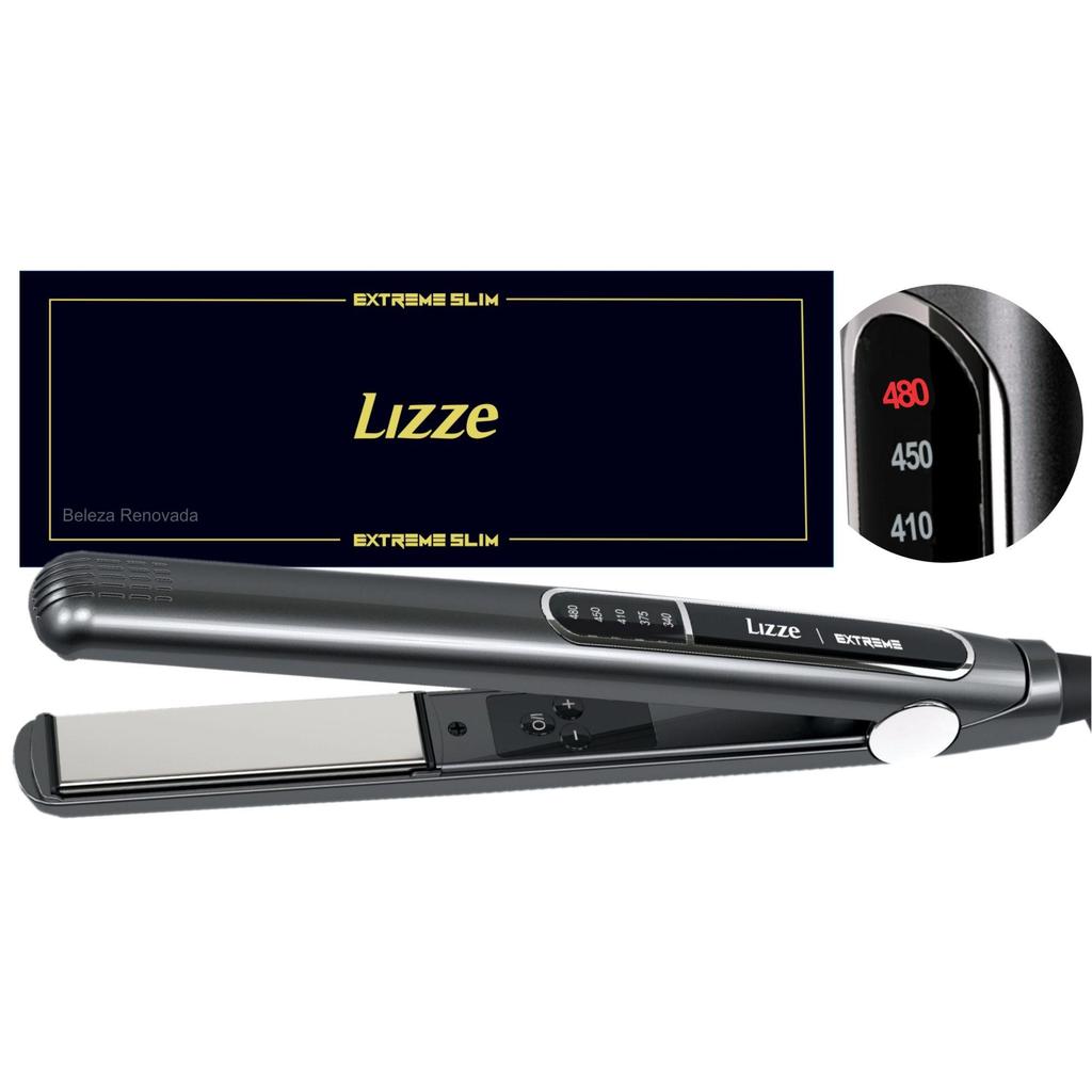 Prancha Chapinha Lizze Extreme 480º F Profissional Slim