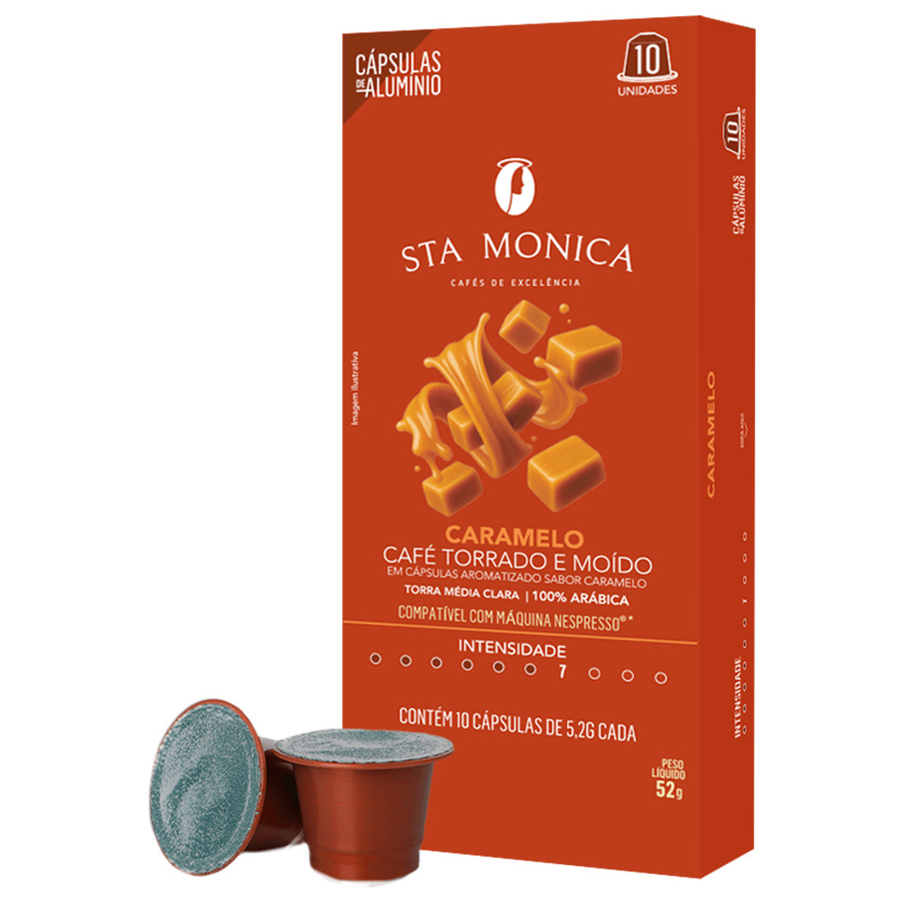 Café Cápsulas Caramelo c/ 10 Und Nespresso em Oferta na Shopee