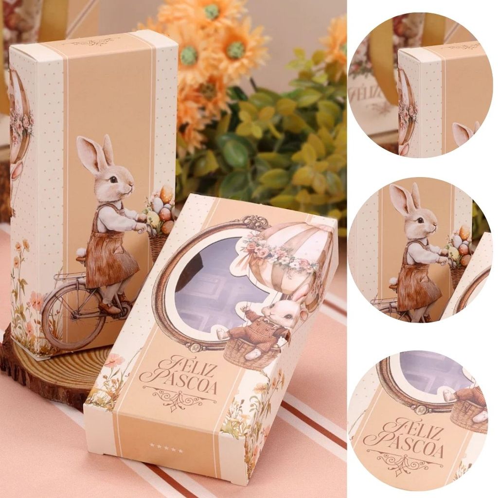 10 CAIXAS PARA BARRA PÁSCOA 300G C/ VISOR ACOLHER 5546 ( PASCOA JANGO 2026 ) em Oferta na Shopee