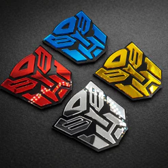 Emblema Autobot Transformers em Acrílico Alto Relevo Decorativo Para Carro