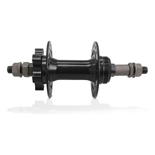 Cubo Traseiro Preto 36 Furos Freio A Disco Para Bike Aço GTA Alta Durabilidade