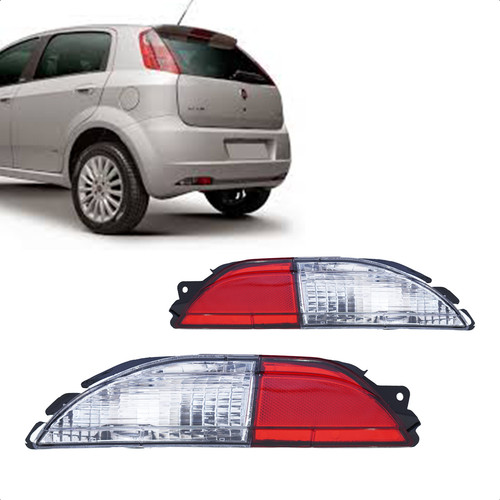 Par Lanterna Parachoque Traseiro Punto 2007 2008 2009 A 2012 em Oferta na Shopee