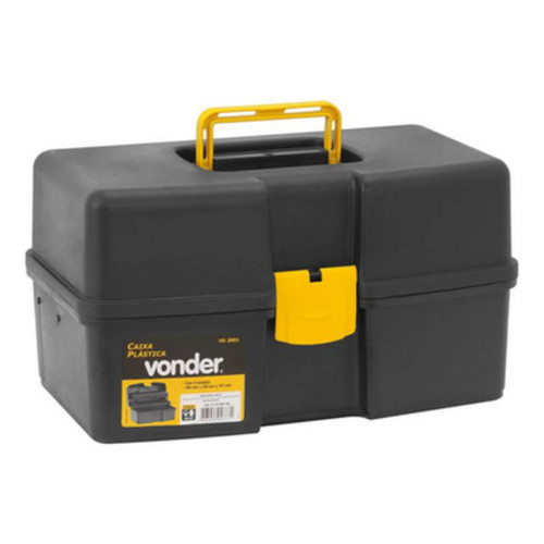 Caixa Plástica para Ferramentas com Bandeja 37 x 22 x 20 VD2001 Vonder