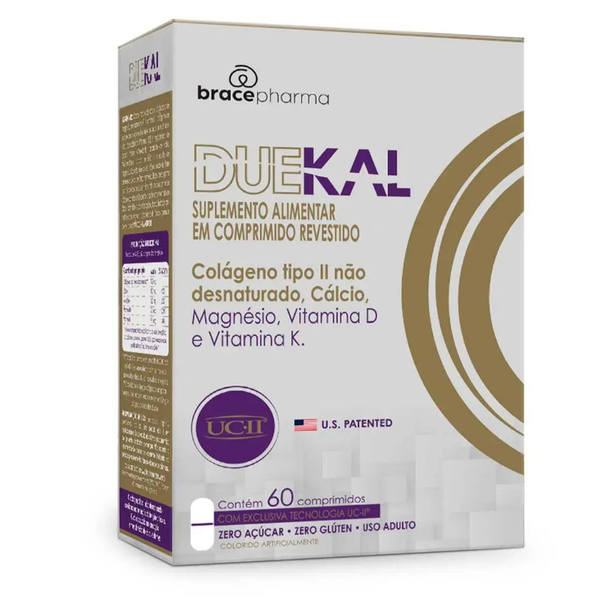 Suplemento Alimentar Duekal 60 Cápsulas Colágeno Cálcio Vitamina D K Magnésio