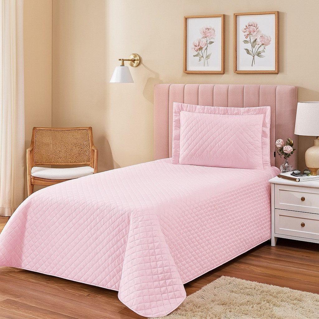 Conjunto De Colcha De Solteiro De 2 Peças Para Meninas , Promoção , Menina/Menino , Protetor De Colchão