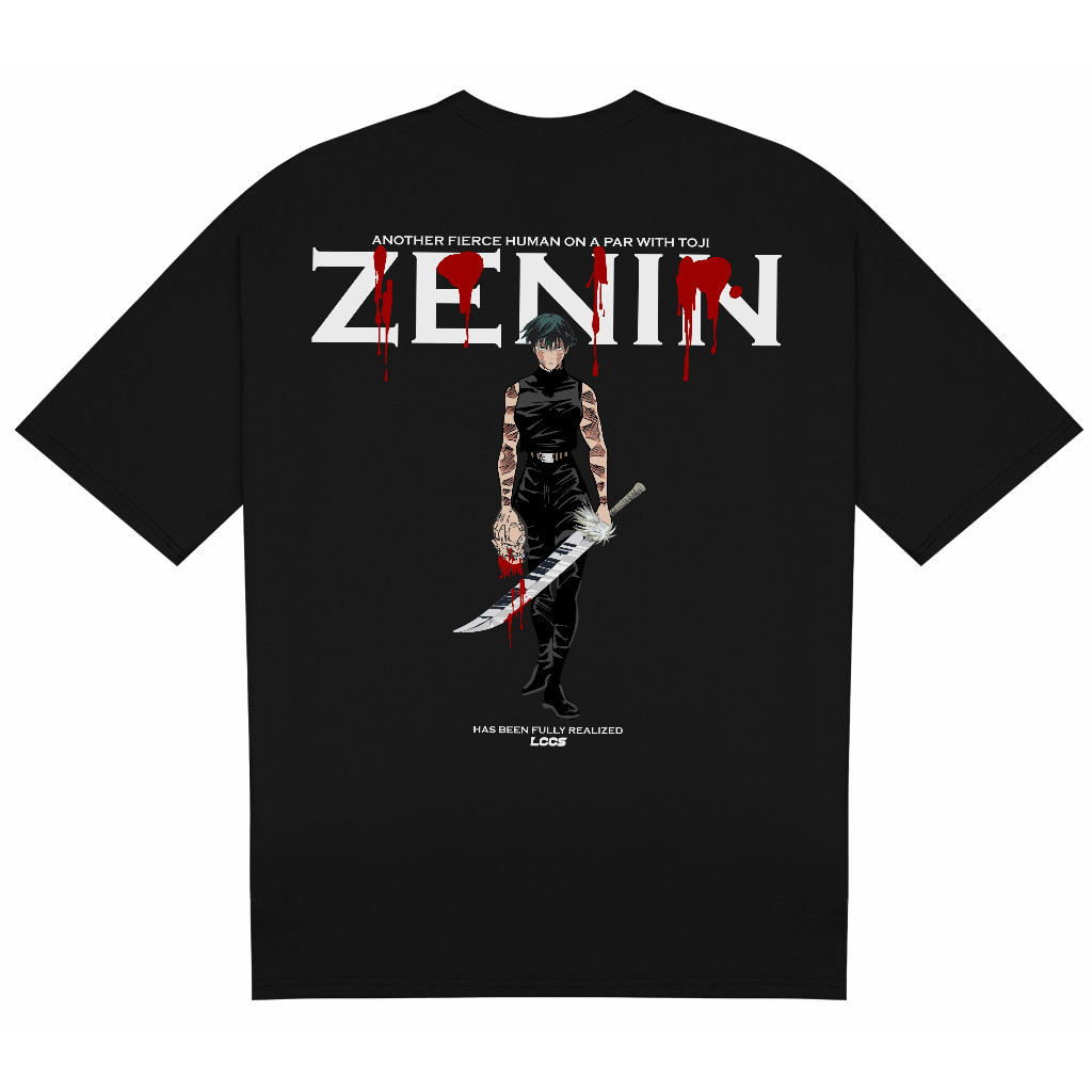 [Camiseta Premium em Algodão Puro]BOW Camiseta Oversized Maki Zenin Jujutsu Kaisen original para treino academia