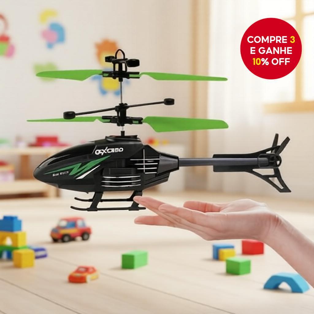  Aeronave de Controle Remoto de Dupla-Canal para Aprendizado Infantil: Edição Helicóptero (Controle Remoto Apenas)