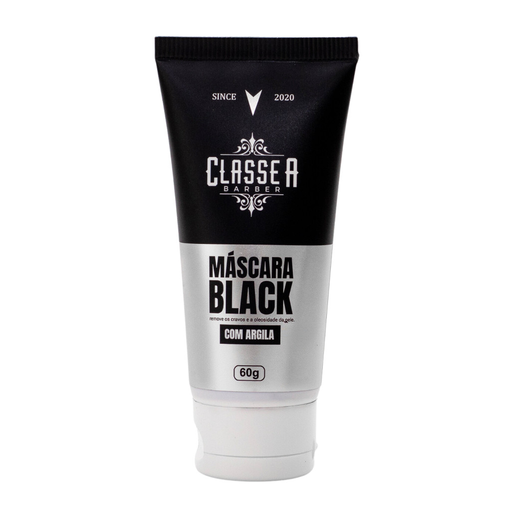 Máscara Facial Black Classe A 60g Peel Off Argila Preta Remove Cravos e Oleosidade