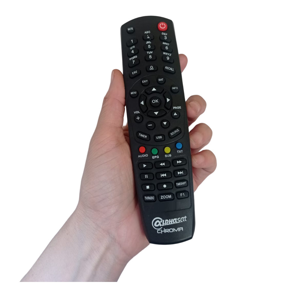 Controle Remoto Alpha Le-7087 Sat Chroma Wi-fi - Novo - Substitui Original