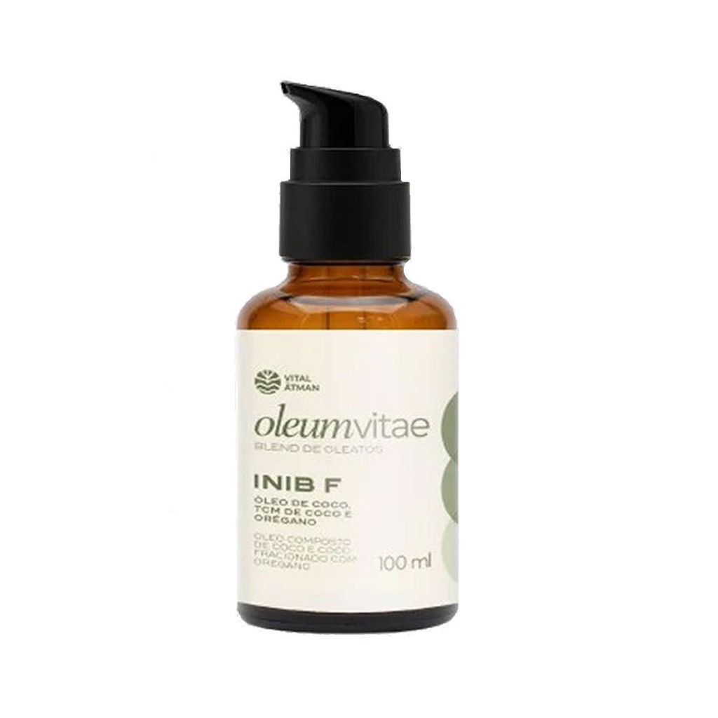 OleumVitae Inib F - 100ml Óleo de Coco com Orégano - Vital Atman em Oferta na Shopee