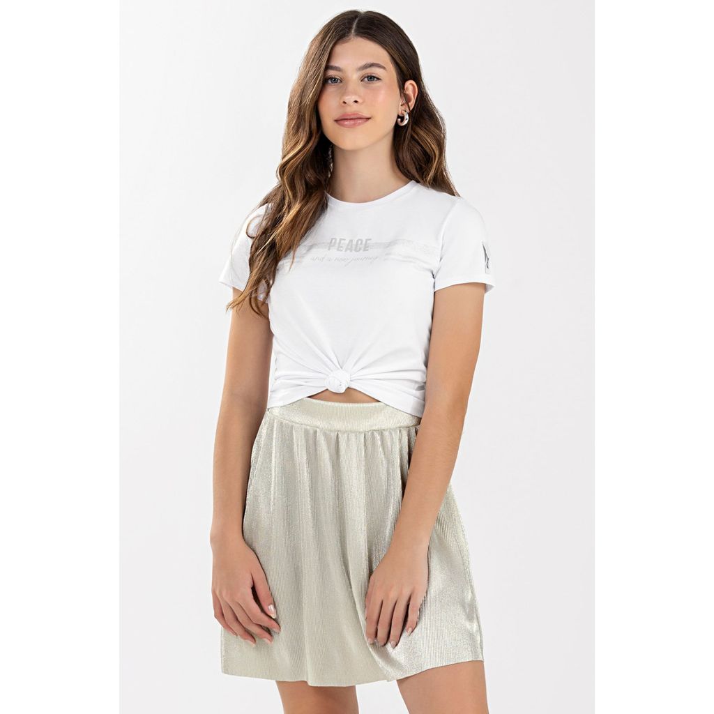 Saia Juvenil Menina Beats Bege