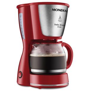 Cafeteira Elétrica 18 Xícaras Mondial Dolce Arome C-35 Vermelha e Prata 127V em Oferta na Shopee