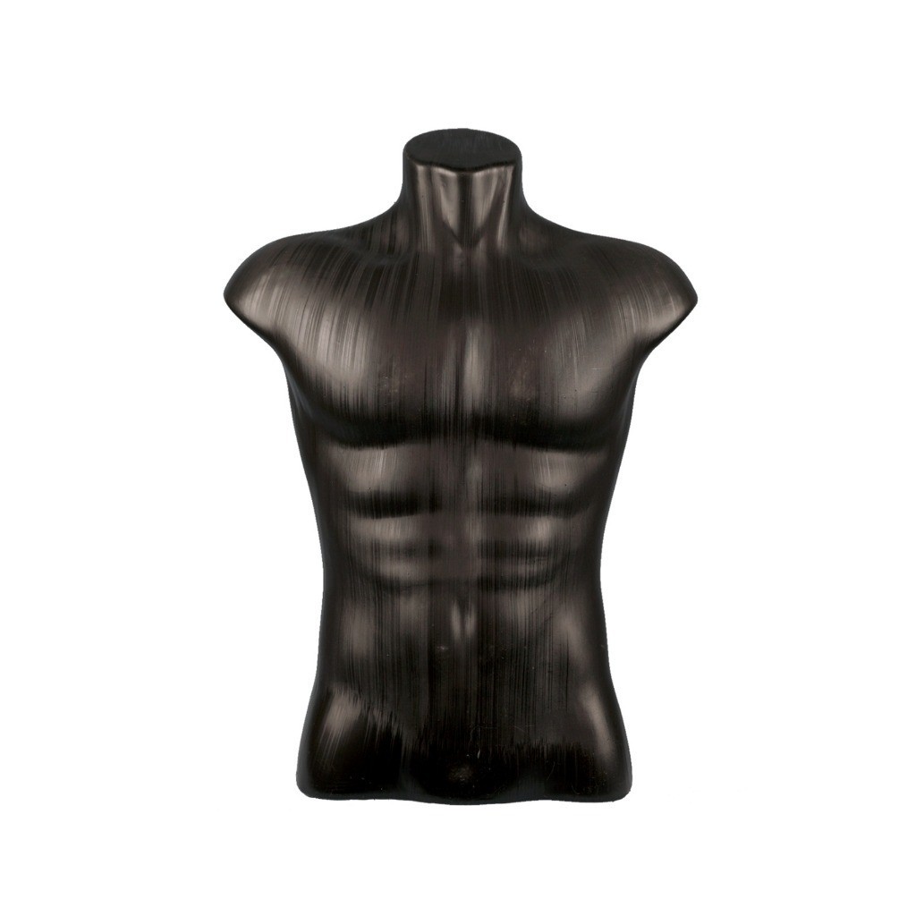 Busto Masculino Expositor Manequim Preto