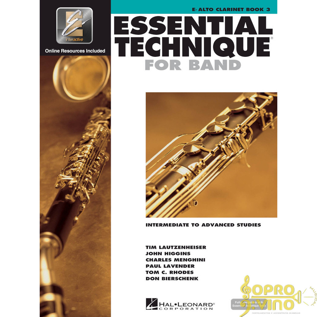 Método Clarone Alto Eb Livro Essential Technique for Band Interactive Book 3 ( Livro 3 )