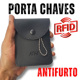 Bolsa Porta Chave Carteira Bloqueia Sinal RFID Carro Faraday Grip Antifurto Anticlonagem Segurança em Oferta na Shopee