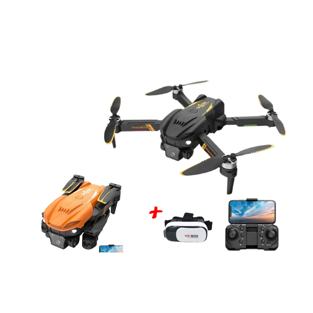 Drone Shark S6S Câmera HD,  WiFi FPV, 1 Bateria + Óculos VR