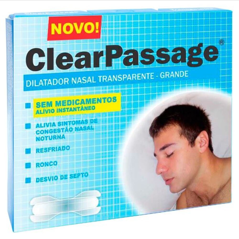 Dilatador Nasal ClearPassage Transparente Tamanho Grande com 9 Unidades em Oferta na Shopee