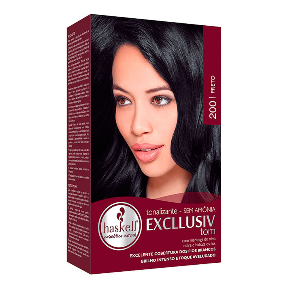 Tonalizante Haskell Excllusiv Tom 200 Preto