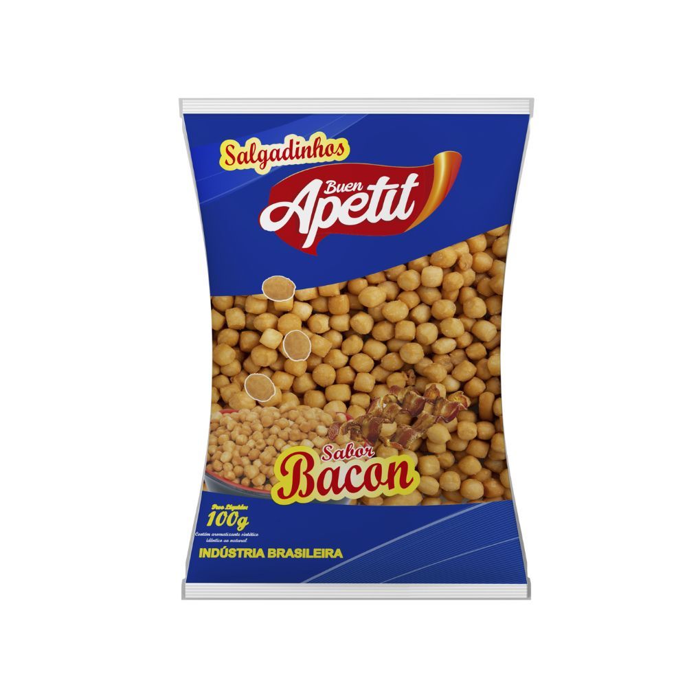 Salgadinho Buen Apetit Sabor Bacon 100g em Oferta na Shopee