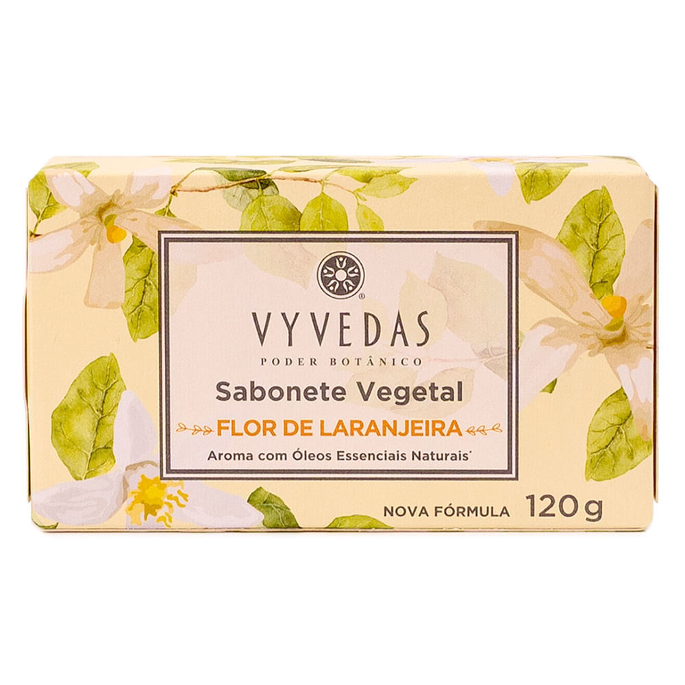 Sabonete em Barra Vegetal Vyvedas Flor de Laranjeira 120g