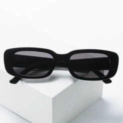 Óculos de Sol Vintage com Moldura Quadrada Pequena Para Mulheres JorgeStore