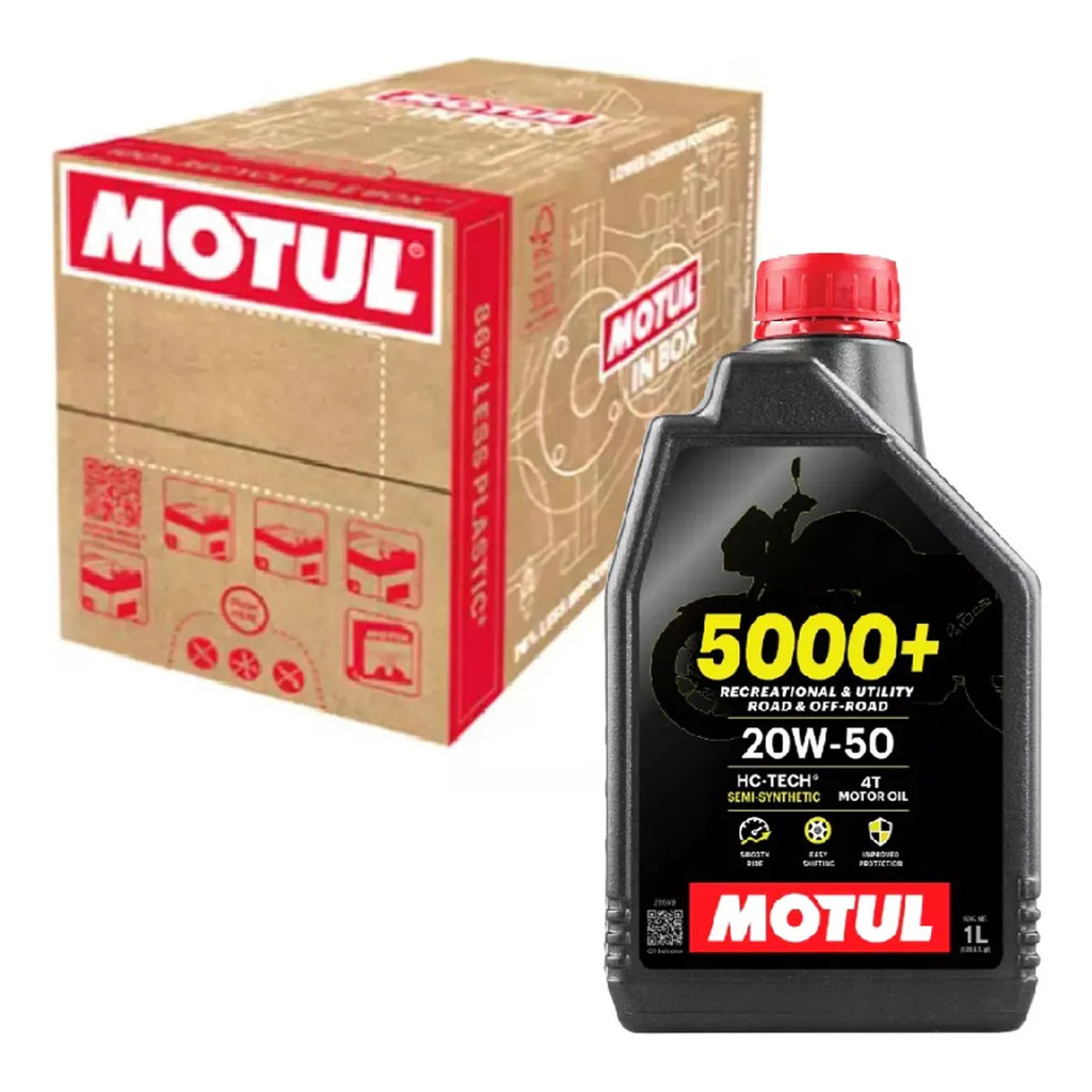 CAIXA C/ 12 LITROS MOTUL 20W50 5000+ SEMI-SINTÉTICO