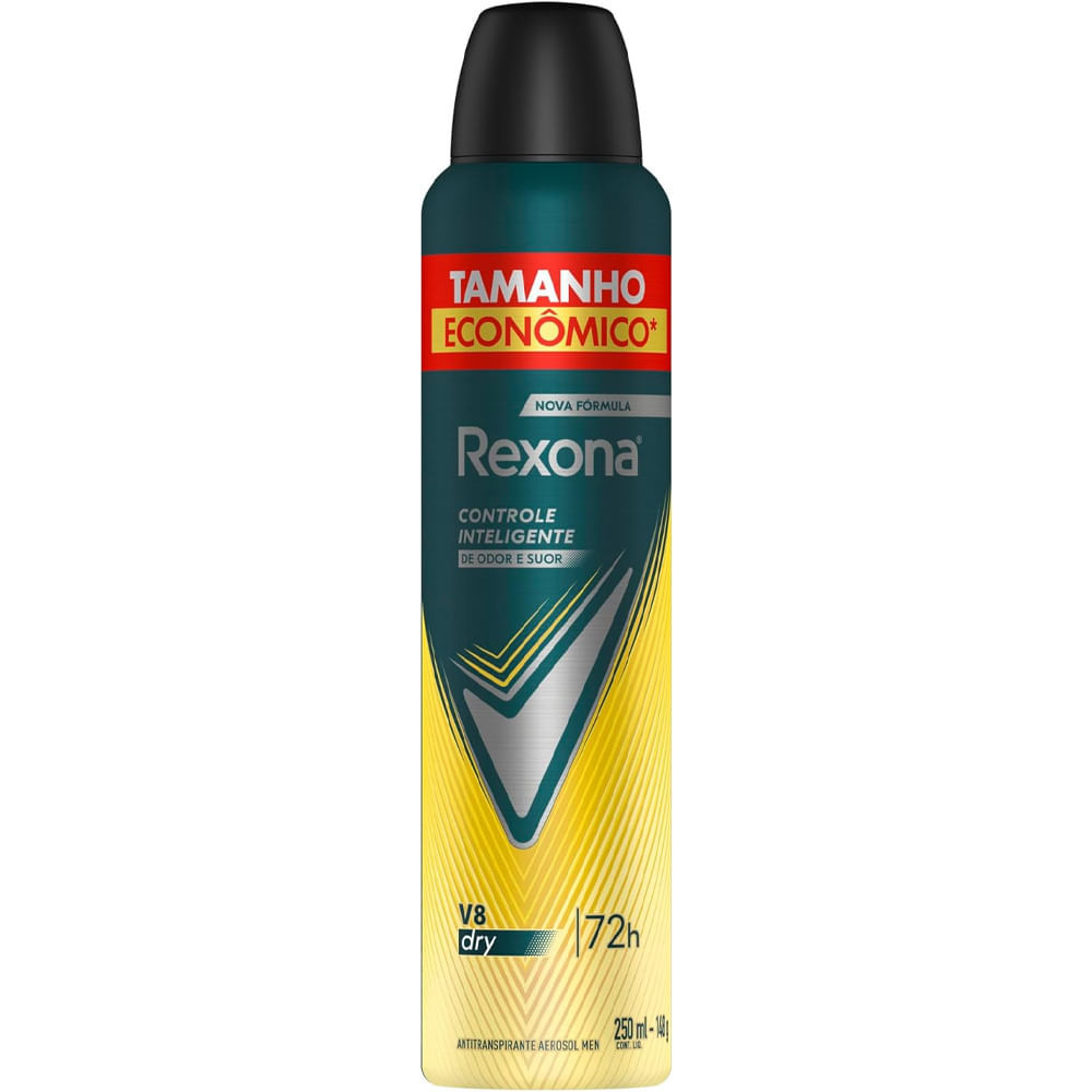 Desodorante Antitranspirante Aerosol Masculino Rexona V8  250 ml em Oferta na Shopee