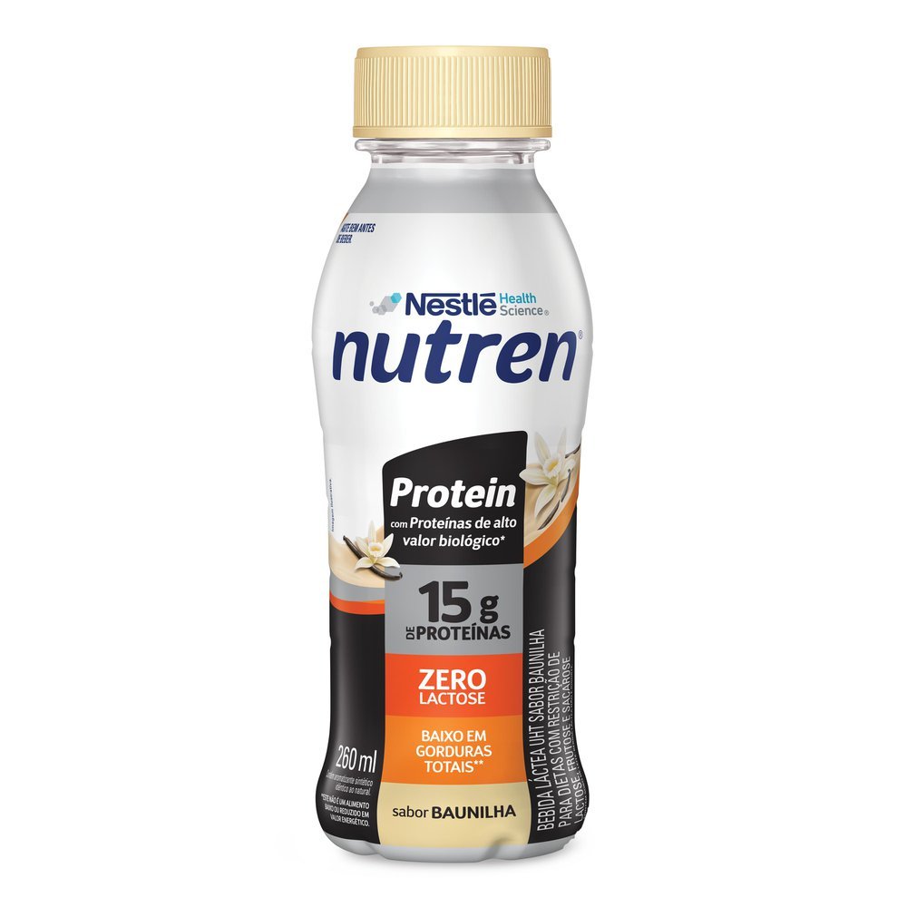 Bebida Láctea Nutren Protein 15g de Proteínas Baunilha 260ml